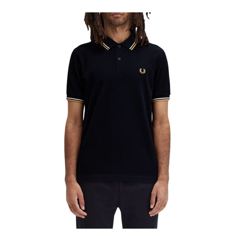 Fred Perry Polo Polo Uomo con doppia riga S P25 - FRED PERRYM3600 - T60 - S - Francavilla Moda